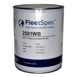 2501 1K BASECOAT-WHITE MATTE BIN